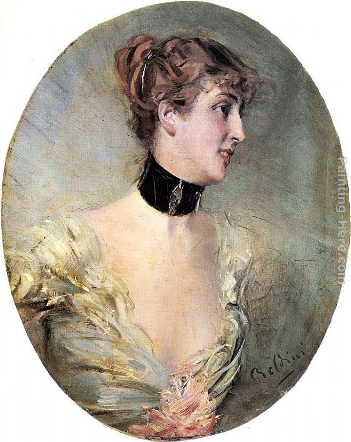 The Countess Ritzer painting - Giovanni Boldini The Countess Ritzer art painting